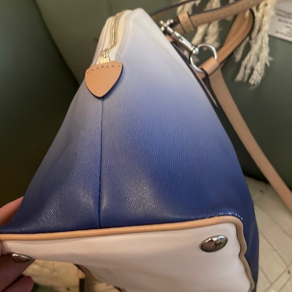 Coach Cora Peyton Porcelain Blue Ombré Satchel🔹FIRM🔹 - Picture 14 of 16